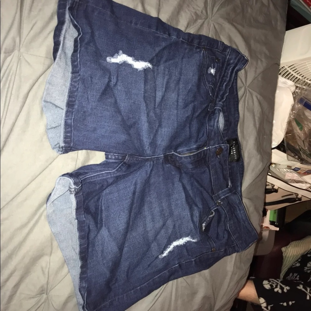 Denim shorts